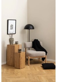 Béžové kreslo z textílie buklé Burley – Actona