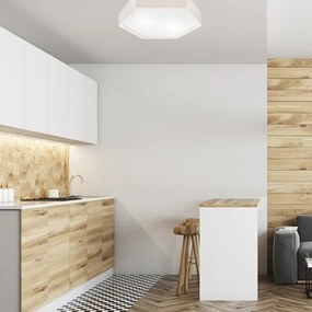 Stropné svietidlo HEX 2xE27/60W/230V pr. 43 cm borovica biela