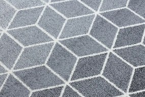 Koberec HEOS 78590 krém / strieborný / antracit CUBE KOCKA