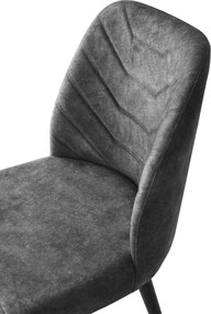 Sada 2 ks jídelních židlí Dallas 527 V2 antracitová