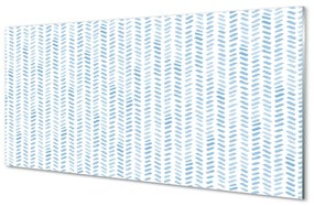 Sklenený obraz Modré pruhované rybia kosť 100x50 cm