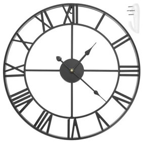 11434 DR Retro hodiny 47,5cm - čierne