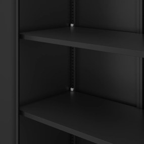 Čierna kovová skriňa JAN Compact 1750 x 800 x 400 mm