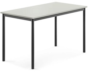 Stôl SONITUS, 1200x700x720 mm, HPL - šedá, antracit
