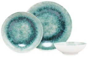 Jedálenská súprava 18 ks modrá/porcelán