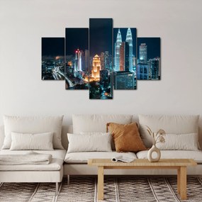 Obraz - Noc v Kuala Lumpur (150x105 cm)