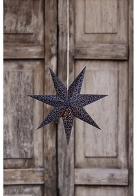 Tmavomodrá závesná vianočná svetelná dekorácia Baroque – Markslöjd