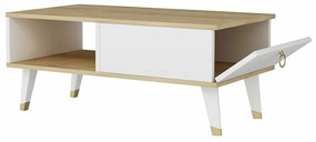 Konferenčný stolík Delux Sapphire Oak and White