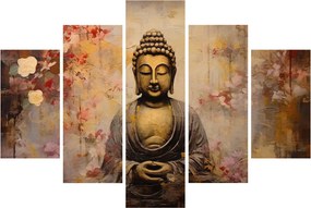 Obraz - Budha, maľba (150x105 cm)
