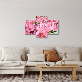 Obraz - Ružové ľalie (90x60 cm)