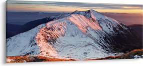 Obraz - Zimná horská panoráma II. (120x50 cm)