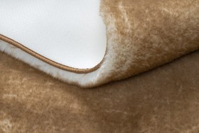 Koberec prateľný LAPIN Shaggy,  hnedý/ slonová kosť