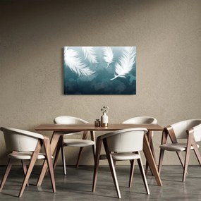 Obraz - Biela pierka (90x60 cm)