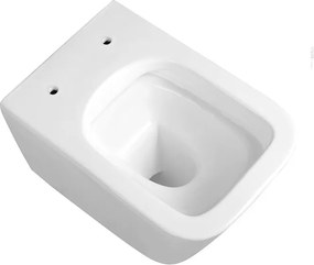 BPS-koupelny Závesná WC misa so SoftClose sedadlom HYD-5616, biela/zlatý lem