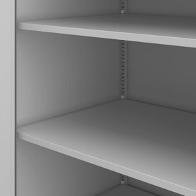 Kovová kancelárska a dielenská skriňa sivá JAN D600 900 x 1850 x 600 mm