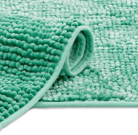 Tyrkysovomodrá kúpeľňová predložka AmeliaHome Bati, 70 x 120 cm