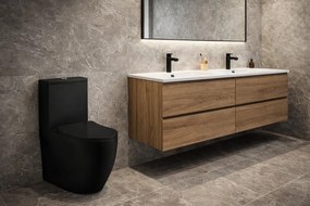 Erga Siena, WC kombi misa s nádržkou vrátane splachovacej súpravy 620x365x820 mm + toaletné sedadlo, čierna matná, ERG-V03-SIENA-RIM-BK
