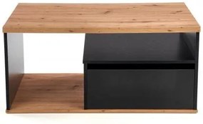 Konferenčný stolík Tera, dub wotan / Čierna