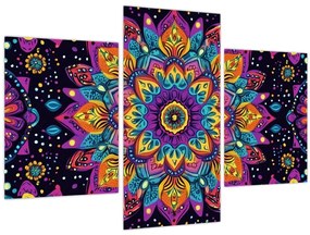 Obraz - Kaleidoskopická mandala (90x60 cm)