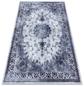 MIRO 51822.812 umývací koberec Rozeta, rám protišmykový - tmavomodrá Veľkosť: 120x170 cm