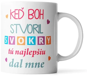 Sablio Hrnek Když Bůh stvořil tchyně tu nejlepší dal mně - 200 ml - espresso