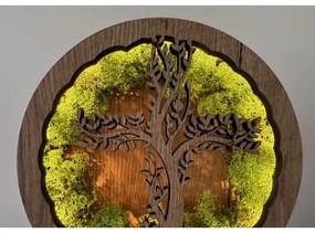 Li-Go 23622/DUB2 - Stmievateľná LED stolová dekorácia LED/12W/230V 20x22 cm dub