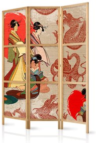 Artgeist Japonský paraván - Secrets of the Geisha I Veľkosť: 135x161