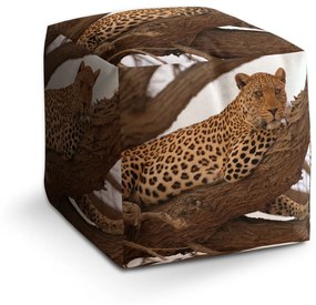 Sablio Taburet Leopard 2: 40x40x40 cm