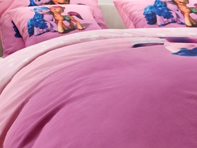 Ružová sada obliečok MY LITTLE PONY FRIENDSHIP + Jersey plachta 90x200cm
