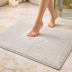 PODLOŽKA DO KÚPEĽNE HOTEL FEET 50X70 CM SIVÁ