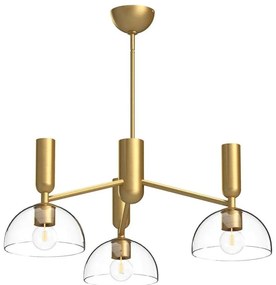 Alora Mood ALM-JUDE3-GD-CL - Luster na tyči JUDE 3xE27/60W/230V mosadz