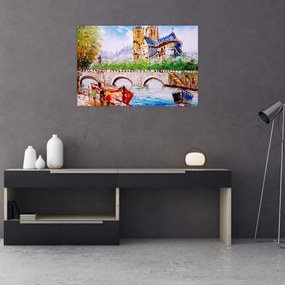 Obraz - Olejomaľba mesta (90x60 cm)