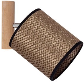 Spot-Light 2017400711553 - Nástenné bodové svietidlo BENITA 1xE27/25W/230V dub