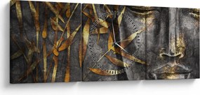 Obraz - Zjednotenie múdrostí (s hodinami) (90x30 cm)