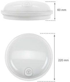 LED Technické svietidlo s PIR senzorom LED/20W/230V IP54