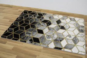 Koberec Diamond K4432G svetlosivý / zlatý