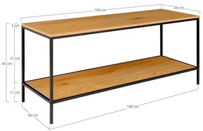 TV stolík v dekore duba 36x45 cm Vita - House Nordic