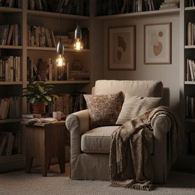 Toolight Toolight, stropná lampa závesná 1xE27, APP358-1CP, chróm, OSW-08424