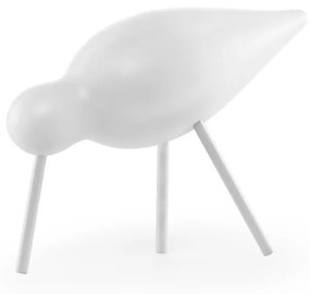 Normann Copenhagen Drevený vtáčik Shorebird, stredný, biely