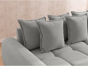 Svetlosivá rohová pohovka (ľavý roh/s leňoškou) Albane – Ropez