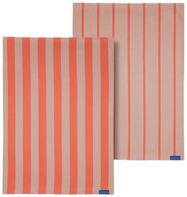Bavlnené utierky v súprave 2 ks 50x70 cm Stripes – Mette Ditmer Denmark