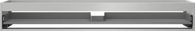 Mexen Box-A, závesná skrinka 160 cm, 1 zásuvka, sivá matná, 91AX0-1600-235-1-62