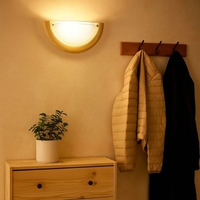 Rabalux UFON nástenné drevené svietidlo 60W/E27/IP20 - svetlé drevo