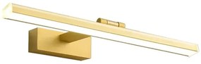 Toolight Toolight, LED kúpeľňové nástenné svietidlo nad zrkadlo 40cm 8W 1200lm 4000K APP833-1W, zlatá, OSW-07011