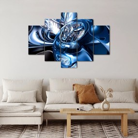Obraz abstrakcie - kruhy (150x105 cm)
