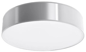 Stropné svietidlo Arena, 1x sivé plastové tienidlo, (biely plast), (fi 55 cm)