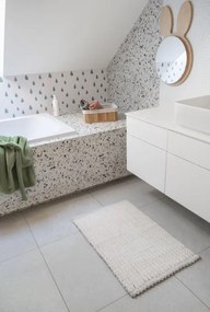 Kúpeľňový koberček svetlosivý