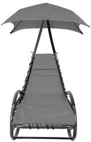 ZÁHRADNÉ HOJDACIE KRESLO MOLLY ŠEDÉ