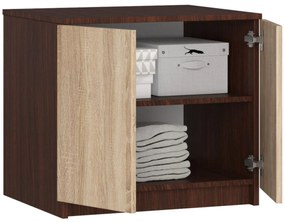 Nadstavec na skriňu S60 matný hnedý/béžový