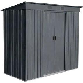Záhradný domček BestBerg ZDR-2A / 2,4 m² / 110 x 217 x 191 cm / sivá